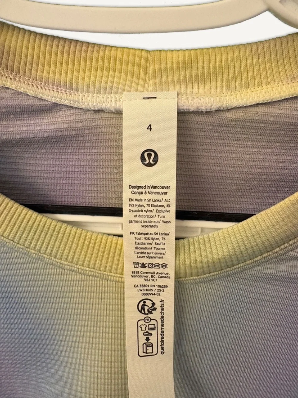 Lululemon Pastel Active Tee (NWT) 4 - Picture 2 of 6
